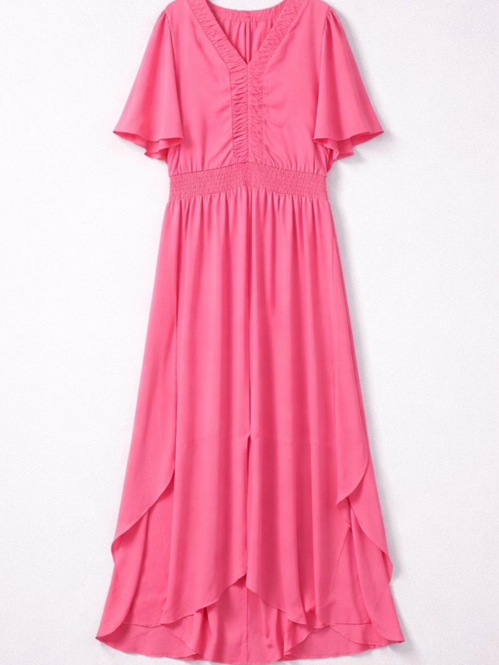 Cece Ruffled Sleeve Maxi Dress Nwt
